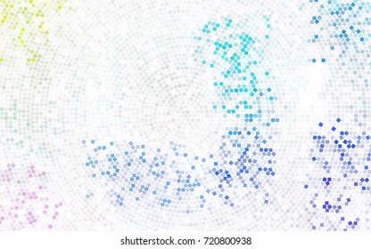 Dark Multicolor vector modern geometrical background. Abstract template. Geometric pattern in square style with gradient.