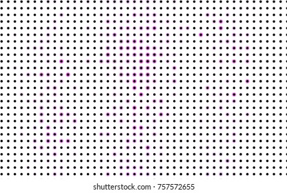 Dark Multicolor vector modern geometrical circle abstract background. Dotted texture template. Geometric pattern in halftone style with gradient. 