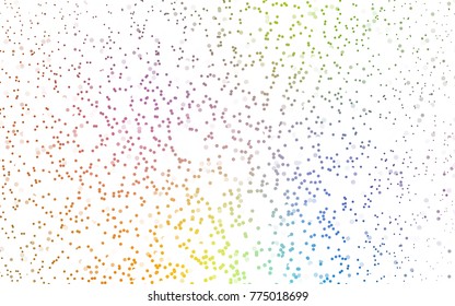 Dark Multicolor vector modern geometrical circle abstract background. Dotted texture template. Geometric pattern in halftone style with gradient. 