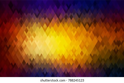 Dark Multicolor vector modern geometrical background. Abstract template. Geometric pattern in square style with gradient.