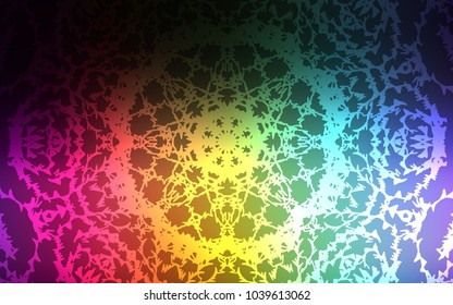 Dark Multicolor vector natural abstract background. Sketchy doodles drawn by child on blurred background. The pattern can be used for coloring books and pages for kids.