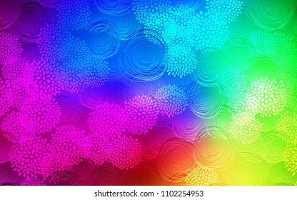 Dark Multicolor vector natural abstract pattern. Creative illustration in blurred style with flowers. The template can be used as a background for cell phones.