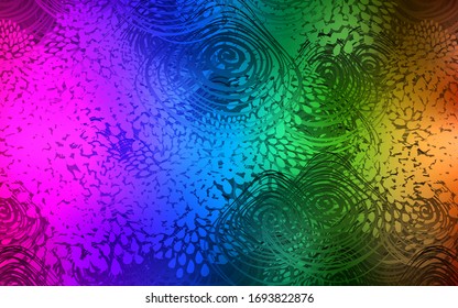 Dark Multicolor vector natural abstract template. Blurred decorative design in Indian style with flowers. The elegant pattern can be used as a part of a brand book.