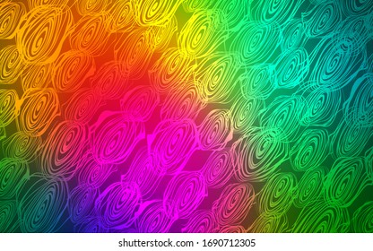 Dark Multicolor vector natural elegant background. Doodle illustration of roses in Origami style with gradient. The template can be used as a background for cell phones.