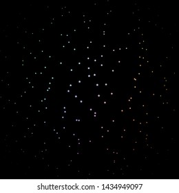 Dark Multicolor vector pattern with abstract stars. Modern geometric abstract illustration with stars. Pattern for wrapping gifts.