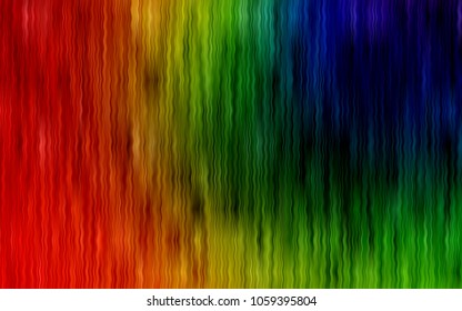 Dark Multicolor vector pattern with bent lines. A completely new color illustration in marble style. Pattern for your business design.