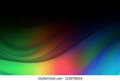 Dark Multicolor vector pattern with bent lines. A completely new color illustration in marble style. Textured wave pattern for backgrounds.
