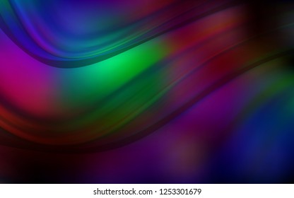 Dark Multicolor vector pattern with bent lines. Brand new colored illustration in marble style with gradient. The elegant pattern for brand book.