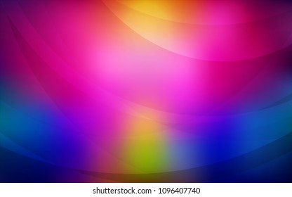 Dark Multicolor vector pattern with bubble shapes. Shining crooked illustration in marble style. A completely new template for your business design.