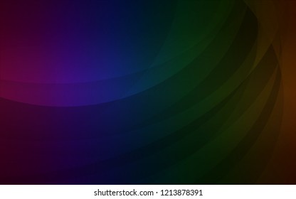 Dark Multicolor vector pattern with bubble shapes. Creative geometric illustration in marble style with gradient. Brand-new design for your ads, poster, banner.