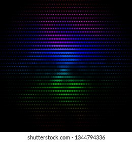 Dark Multicolor vector pattern with circles. Abstract decorative design in gradient style with bubbles. New template for your brand book.