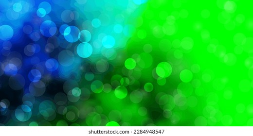 Dark Multicolor vector pattern with circles. Abstract illustration with colorful spots in nature style. Pattern for websites, landing pages.