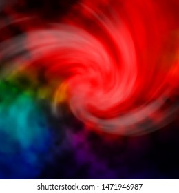 Dark Multicolor vector pattern with clouds. Gradient illustration with colorful sky, clouds. Template for websites.