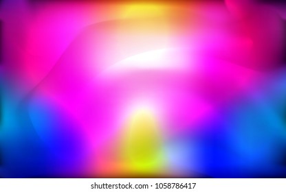 Dark Multicolor vector pattern with curved circles. A vague circumflex abstract illustration with gradient. Brand-new design for your ads, poster, banner.