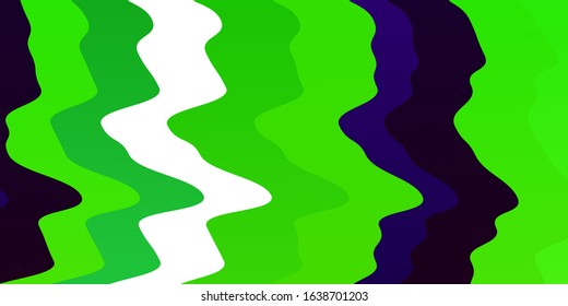Dark Multicolor vector pattern with curved lines. Colorful illustration in circular style with lines. Pattern for websites, landing pages.