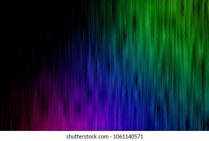 Dark Multicolor vector pattern with lamp shapes. Shining illustration, which consist of blurred lines, circles. The best blurred design for your business.