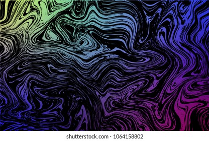 Dark Multicolor vector pattern with lamp shapes. Brand-new colored illustration in marble style with gradient. Textured wave pattern for backgrounds.