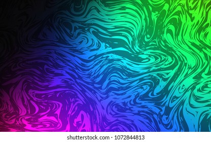 Dark Multicolor vector pattern with lava shapes. A vague circumflex abstract illustration with gradient. A completely new template for your business design.
