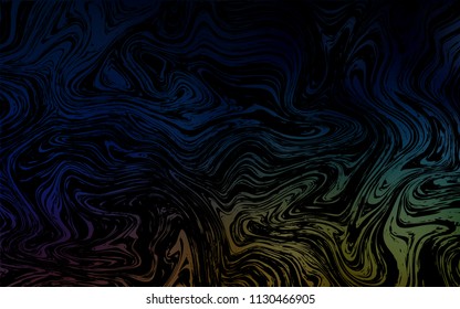 Dark Multicolor vector pattern with lava shapes. Shining crooked illustration in marble style. Marble design for your web site.