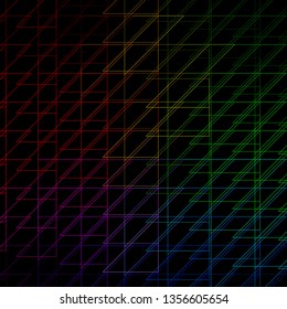 Dark Multicolor vector pattern with lines. Gradient abstract design in simple style with sharp lines. Pattern for websites, landing pages.