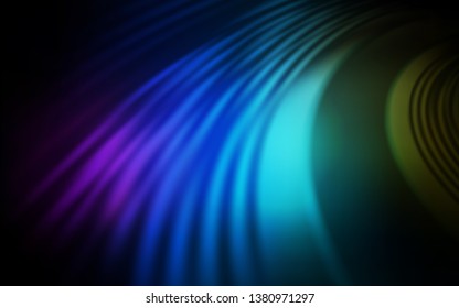 Dark Multicolor vector pattern with lines. A sample with colorful lines, shapes. A completely new design for your business.