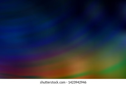 Dark Multicolor vector pattern with lines. Colorful geometric sample with gradient lines.  Template for cell phone screens.