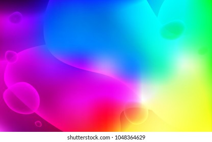 Dark Multicolor vector pattern with liquid shapes. Colorful illustration in abstract memphis style with gradient. The elegant pattern for brand book.