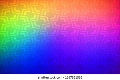 Dark Multicolor vector pattern with liquid shapes. Modern gradient abstract illustration with bandy lines. A completely new memphis design for your business.