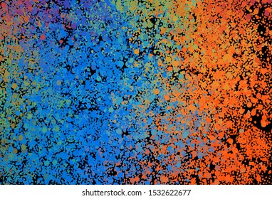 Dark Multicolor vector pattern with random forms. Simple colorful illustration with abstract gradient shapes. Background for a cell phone.