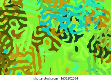 Dark Multicolor vector pattern with random forms. Simple colorful illustration with abstract gradient shapes. Elegant design for wallpapers.