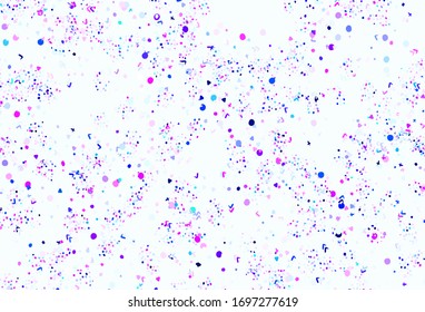 Dark Multicolor vector pattern with random forms. Modern abstract illustration with colorful random forms. Modern design for your business card.