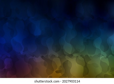 Dark Multicolor vector pattern with random forms. Modern abstract illustration with colorful random forms. Background for a cell phone.