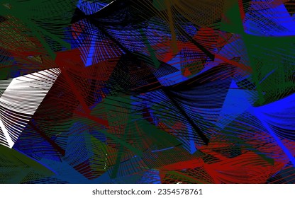 Dark Multicolor vector pattern with random forms.
