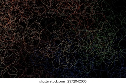 Dark Multicolor vector pattern with random forms. Modern abstract illustration with colorful random forms. Background for a cell phone.