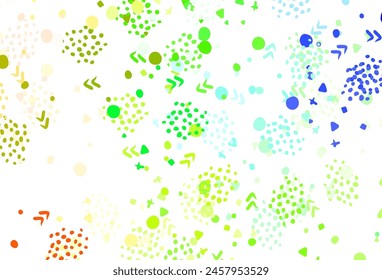 Dark Multicolor vector pattern with random forms. Simple colorful illustration with abstract gradient shapes. Background for a cell phone.