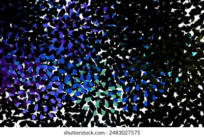 Dark Multicolor vector pattern with random forms. Simple colorful illustration with abstract gradient shapes. Background for a cell phone.