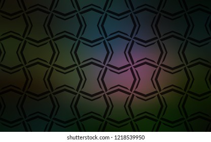 Dark Multicolor vector pattern with sharp lines. Blurred decorative design in simple style with lines. Pattern for ads, posters, banners.