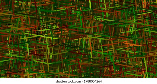 Dark Multicolor vector pattern with sharp lines. Lines on blurred abstract background with gradient. Smart design for your business advert.