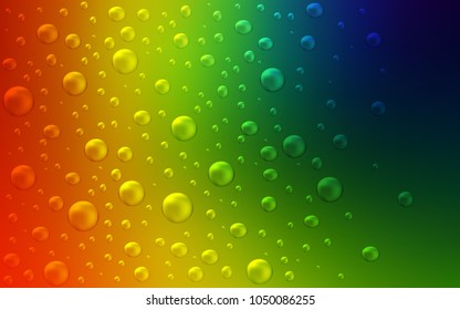 Dark Multicolor vector pattern with spheres. Blurred decorative design in abstract style with bubbles. The pattern can be used for ads, leaflets of liquid.