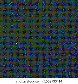 Dark Multicolor vector pattern with spheres. Glitter abstract illustration with colorful drops. Design for posters, banners.