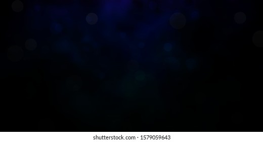 Dark Multicolor vector pattern with spheres. Glitter abstract illustration with colorful drops. Pattern for wallpapers, curtains.