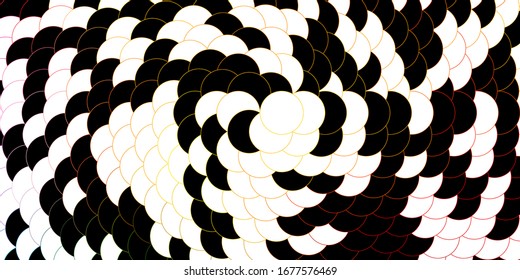 Dark Multicolor vector pattern with spheres. Abstract colorful disks on simple gradient background. Pattern for wallpapers, curtains.