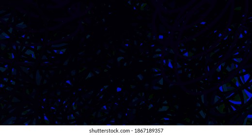 Dark multicolor vector pattern with spheres. Glitter abstract illustration with colorful drops. Design for posters, banners.