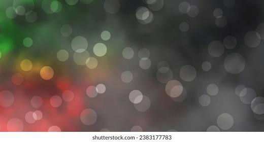 Dark Multicolor vector pattern with spheres. Abstract illustration with colorful spots in nature style. New template for a brand book.