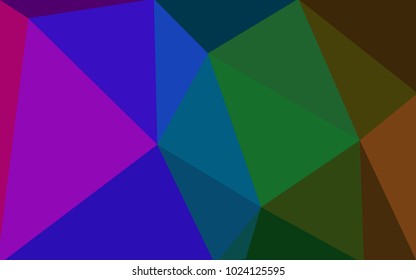 Dark Multicolor vector Pattern.  triangular template. Geometric sample. Repeating routine with triangle shapes. New texture for your design. Pattern can be used for background.