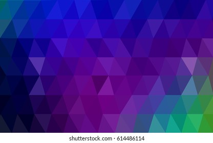 Dark Multicolor vector Pattern.  triangular template. Geometric sample. Repeating routine with triangle shapes. New texture for your design. Pattern can be used for background.