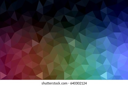 Dark Multicolor vector Pattern.  triangular template. Geometric sample. Repeating routine with triangle shapes. New texture for your design. Pattern can be used for background.