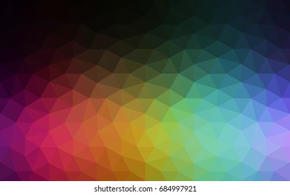 Dark Multicolor vector Pattern.  triangular template. Geometric sample. Repeating routine with triangle shapes. New texture for your design. Pattern can be used for background.
