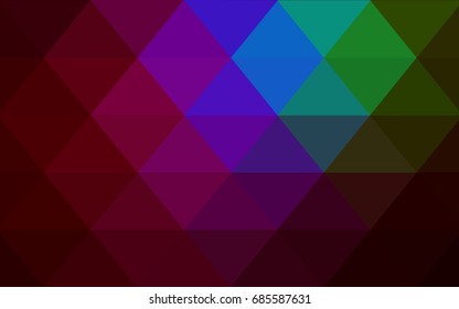 Dark Multicolor vector Pattern.  triangular template. Geometric sample. Repeating routine with triangle shapes. New texture for your design. Pattern can be used for background.