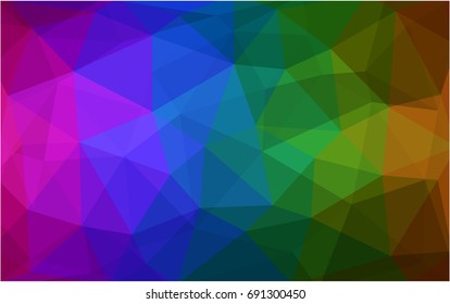 Dark Multicolor vector Pattern.  triangular template. Geometric sample. Repeating routine with triangle shapes. New texture for your design. Pattern can be used for background.